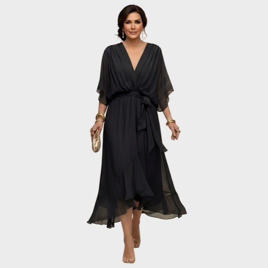 MARÍA- Vestido con escote en forma de V