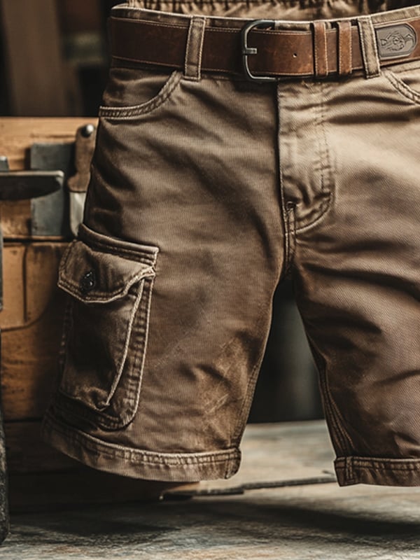 BEN | Short cargo retro con múltiples bolsillos