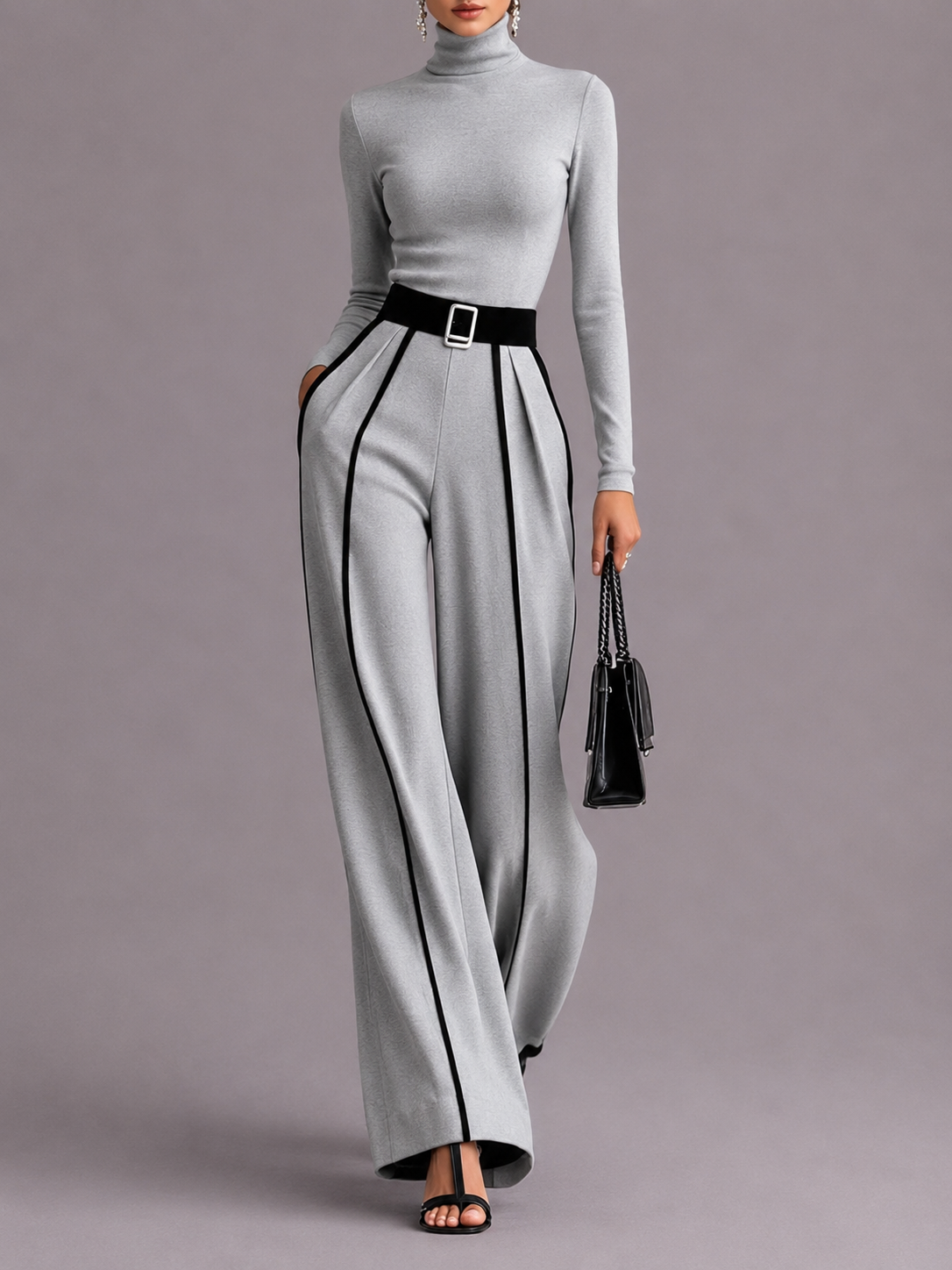 VENA | Conjunto de dos piezas con detalles en contraste