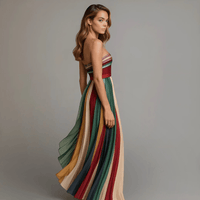 LINA | Vestido largo sin mangas de colores