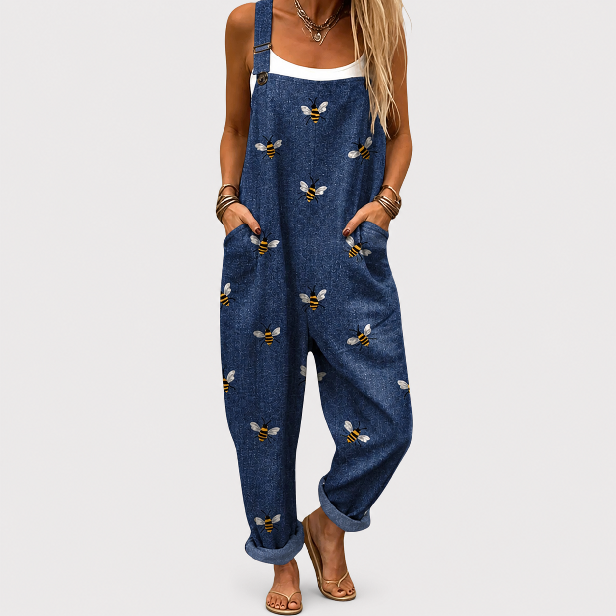 VALENTINA LAURENT | MONO DENIM FLORAL MUJER