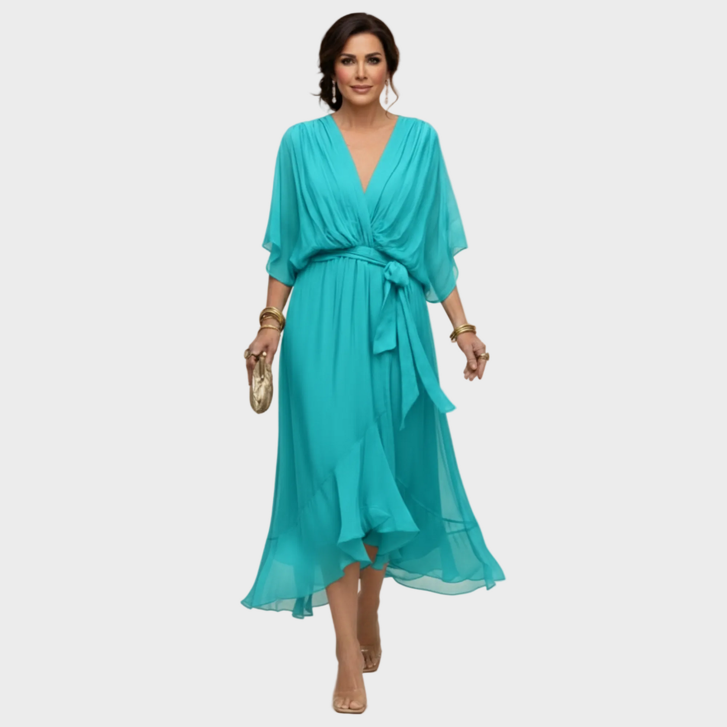 MARÍA- Vestido con escote en forma de V