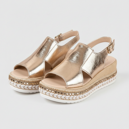 VERONICA | Sandalias ortopédicas (dorado)