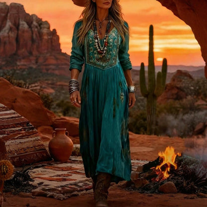EVELYN - Vestido Maxi Bohemio Elegante - vista 2