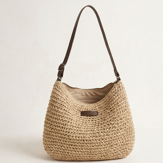 SIMONA | Bolso trenzado elegante.