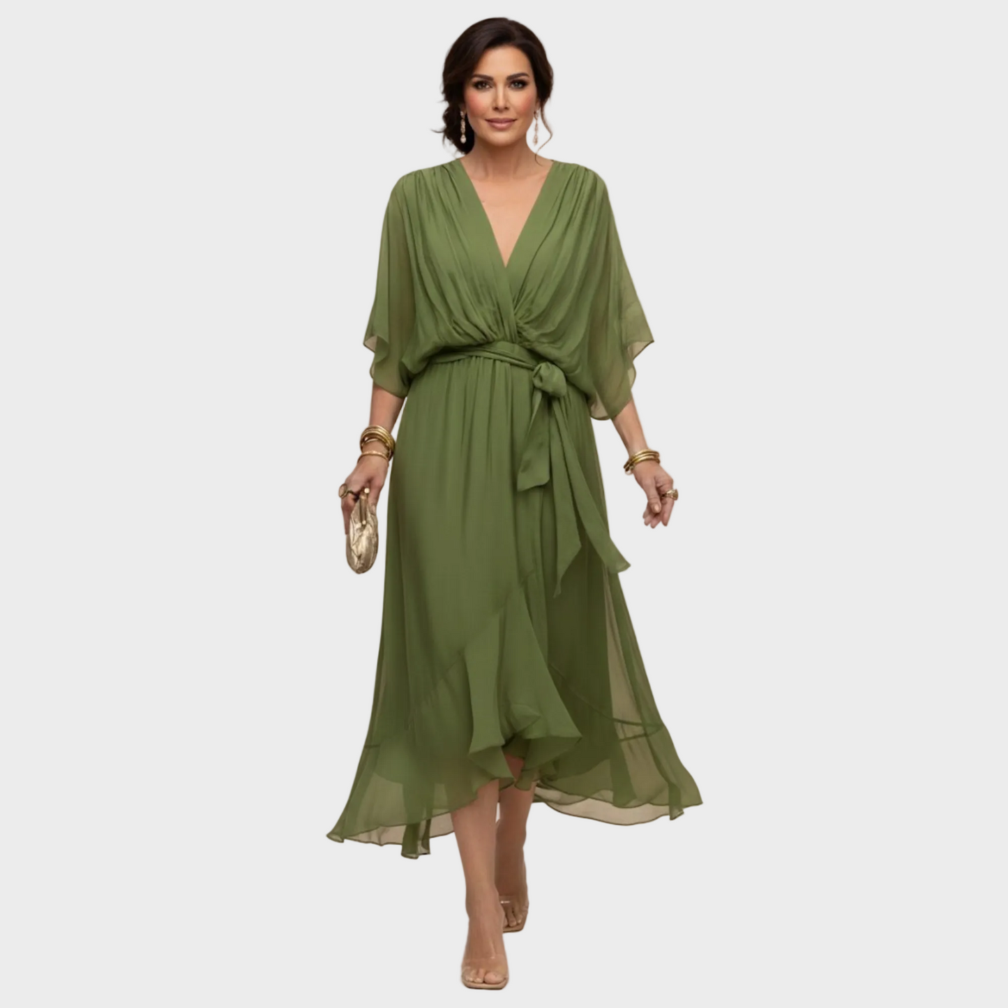 MARÍA- Vestido con escote en forma de V