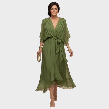 MARÍA- Vestido con escote en forma de V