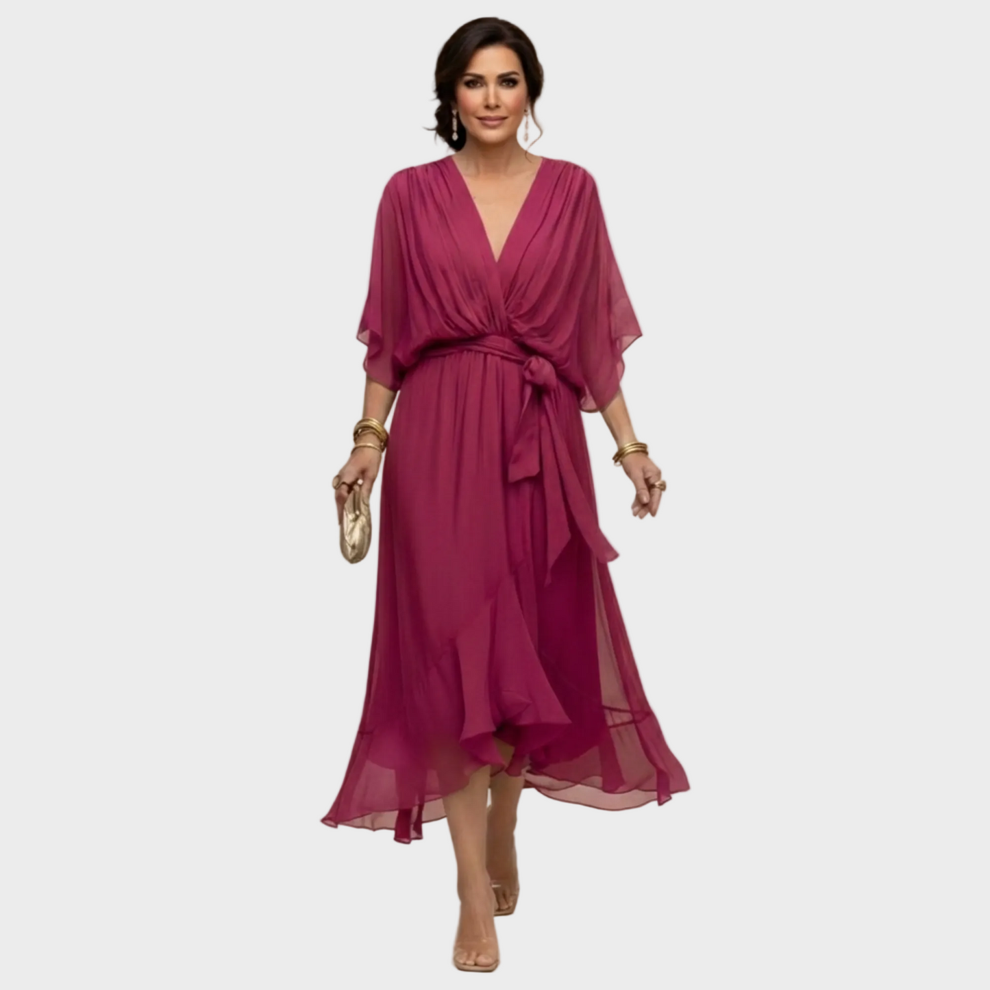 MARÍA- Vestido con escote en forma de V