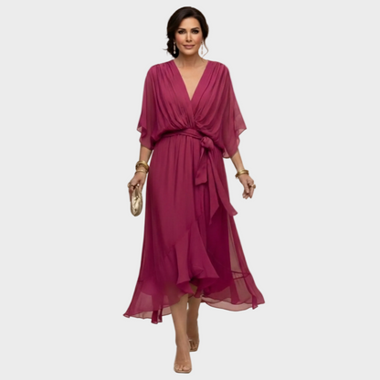 MARÍA- Vestido con escote en forma de V