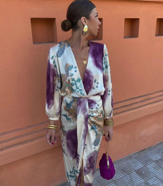 VALERIA | Vestido con Escote Cruzado