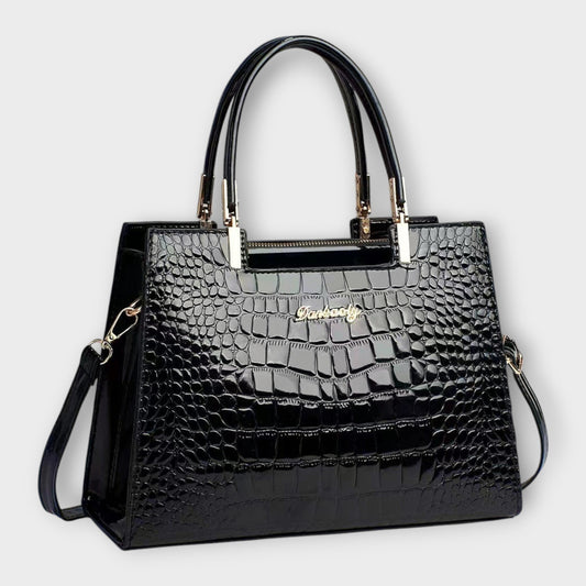 JULIETTE - Bolso brillante con relieve de cocodrilo