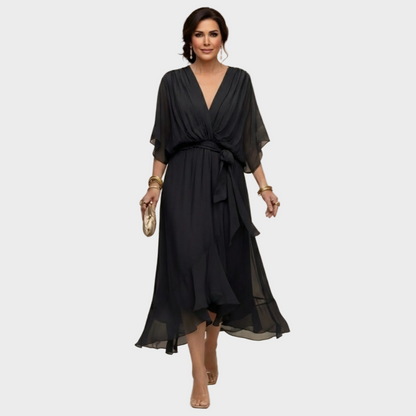 MARÍA- Vestido con escote en forma de V