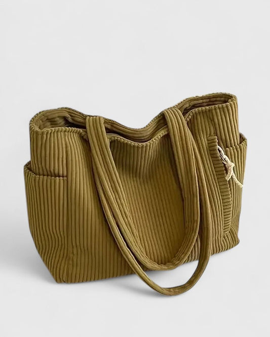 Liorane | Bolso de canalé con detalles de cordón