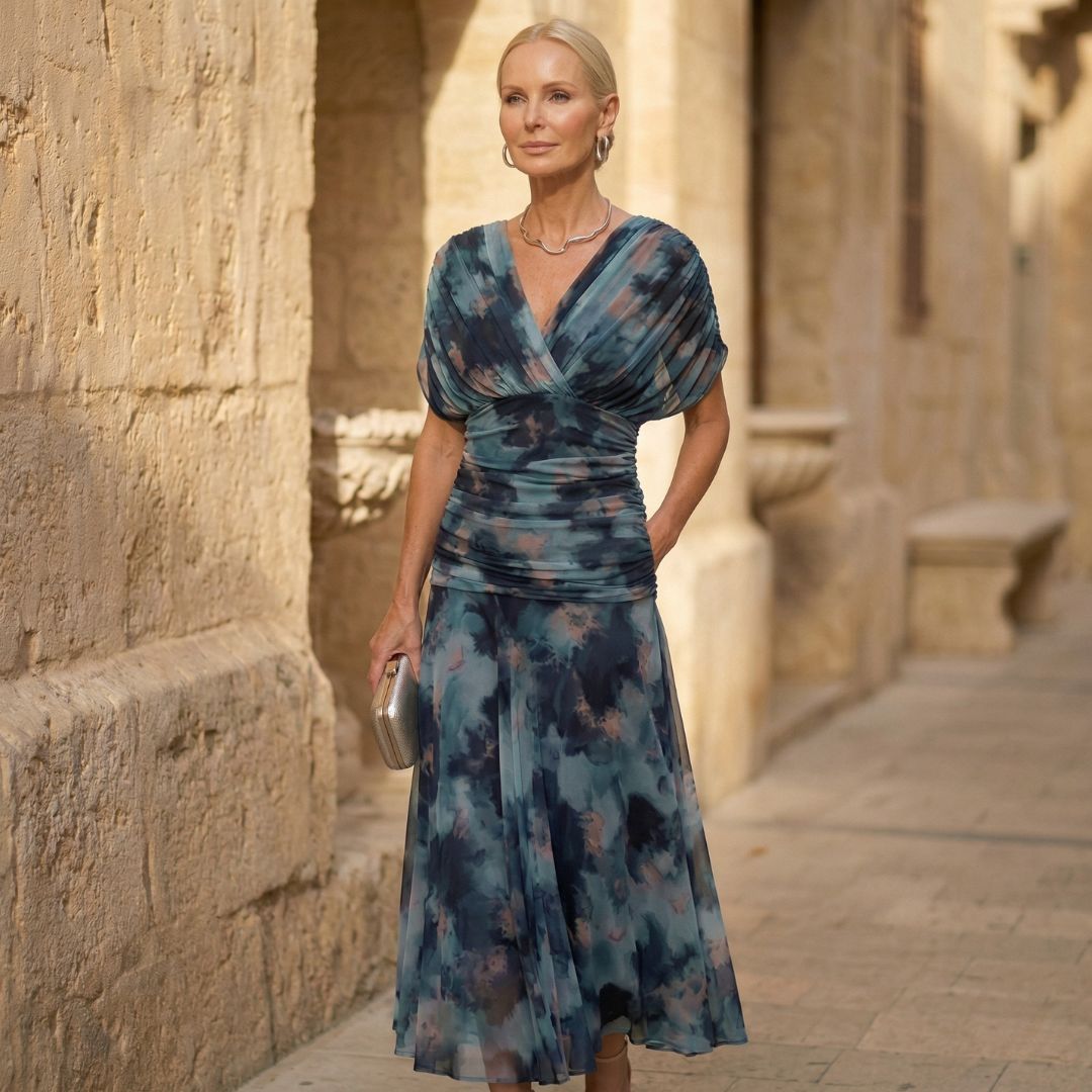Luna - Vestido Azul Elegante