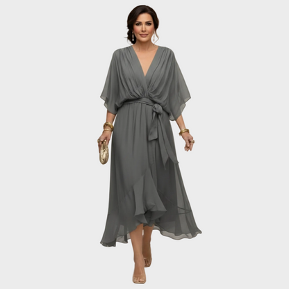 MARÍA- Vestido con escote en forma de V
