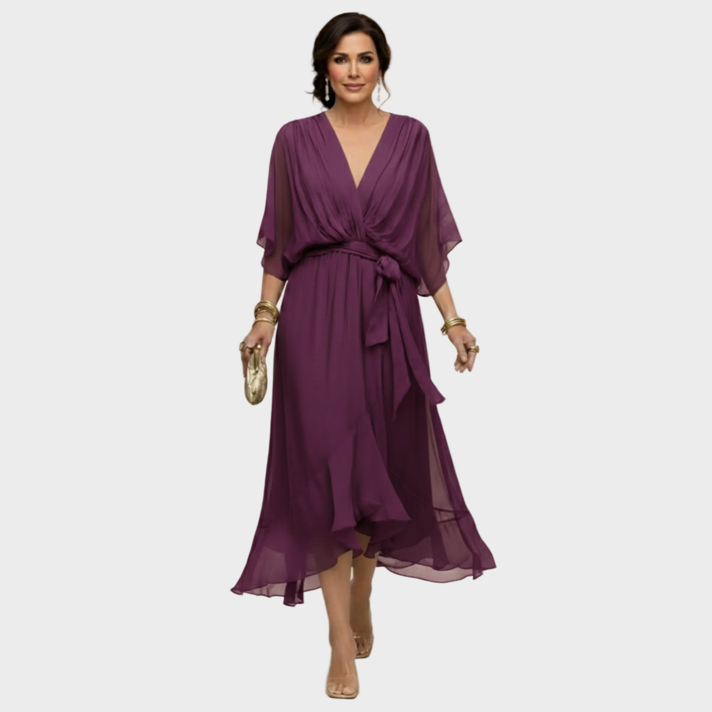 MARÍA- Vestido con escote en forma de V