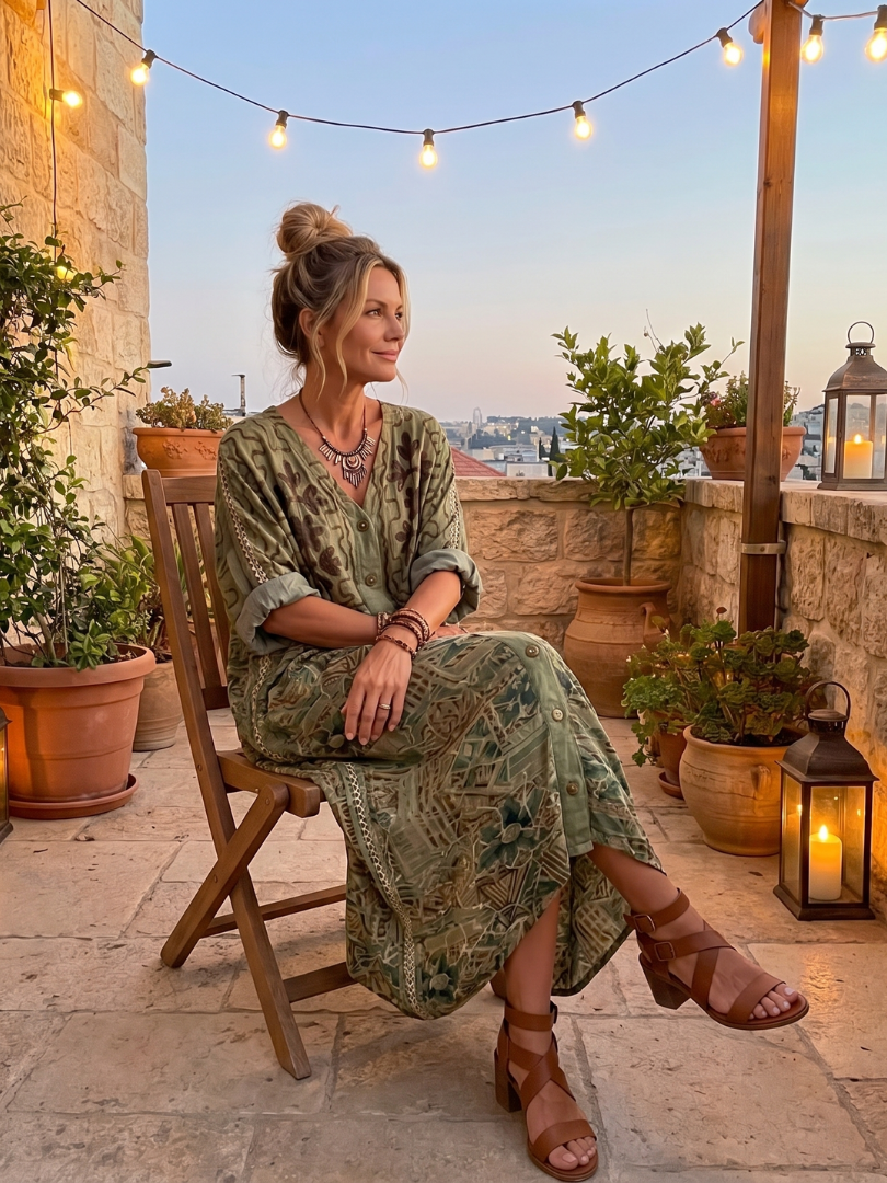 ALETA | Vestido Midi Oversize con Botones y Bolsillos - Talla 2XL