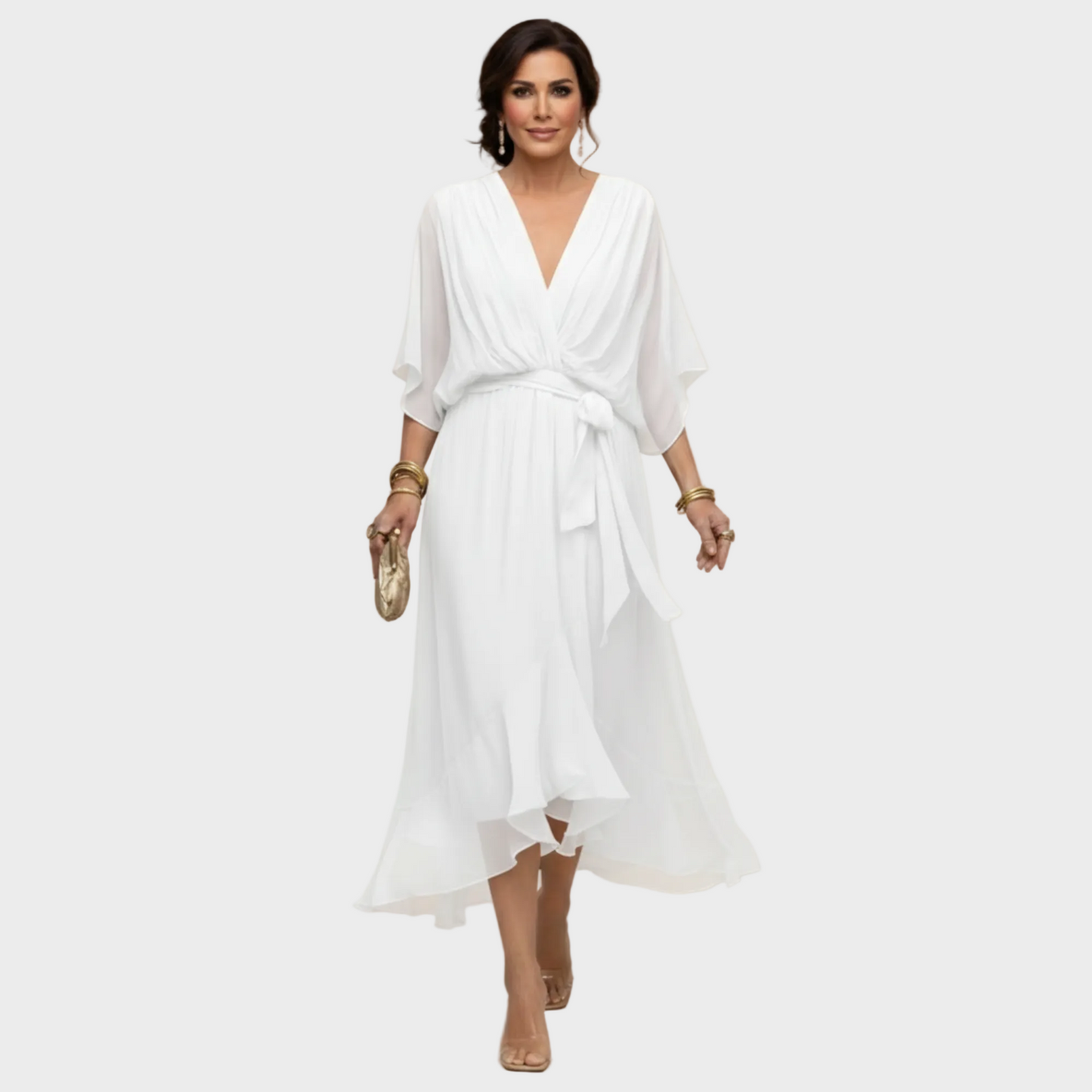 MARÍA- Vestido con escote en forma de V