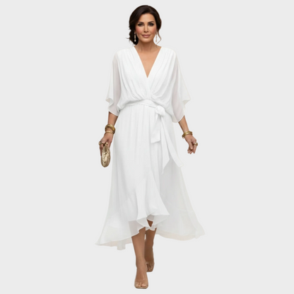 MARÍA- Vestido con escote en forma de V