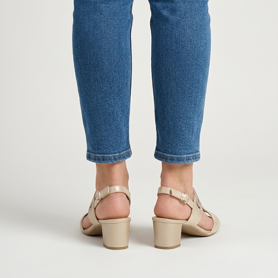 GEA - Sandalias cómodas con tacón
