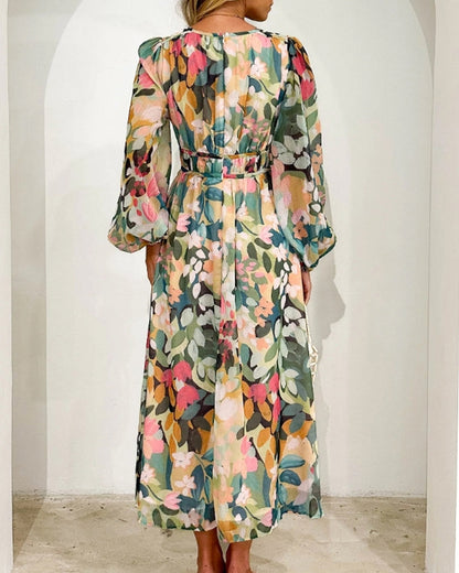 CELINE | Vestido Femenino con Motivo Floral