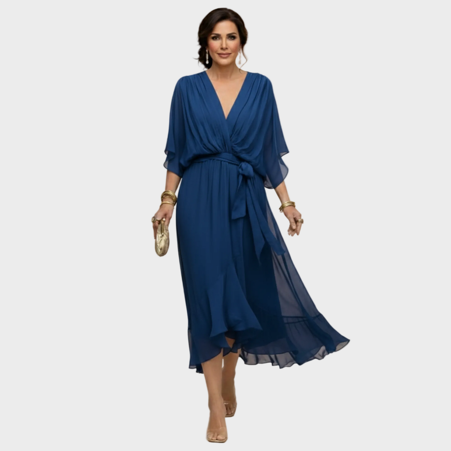 MARÍA- Vestido con escote en forma de V