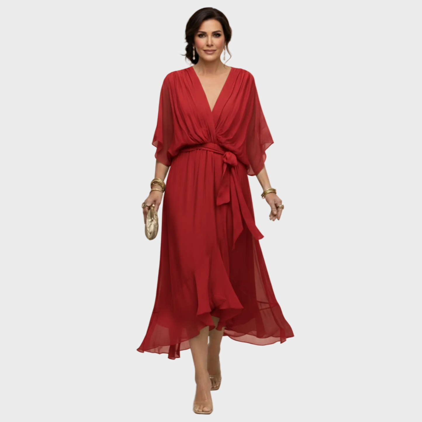 MARÍA- Vestido con escote en forma de V