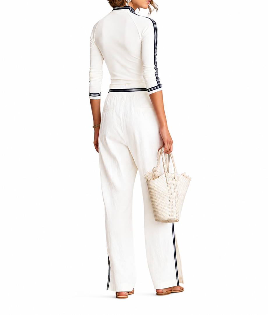GIGI | Conjunto deportivo de dos piezas, pantalón con cuello alto.
