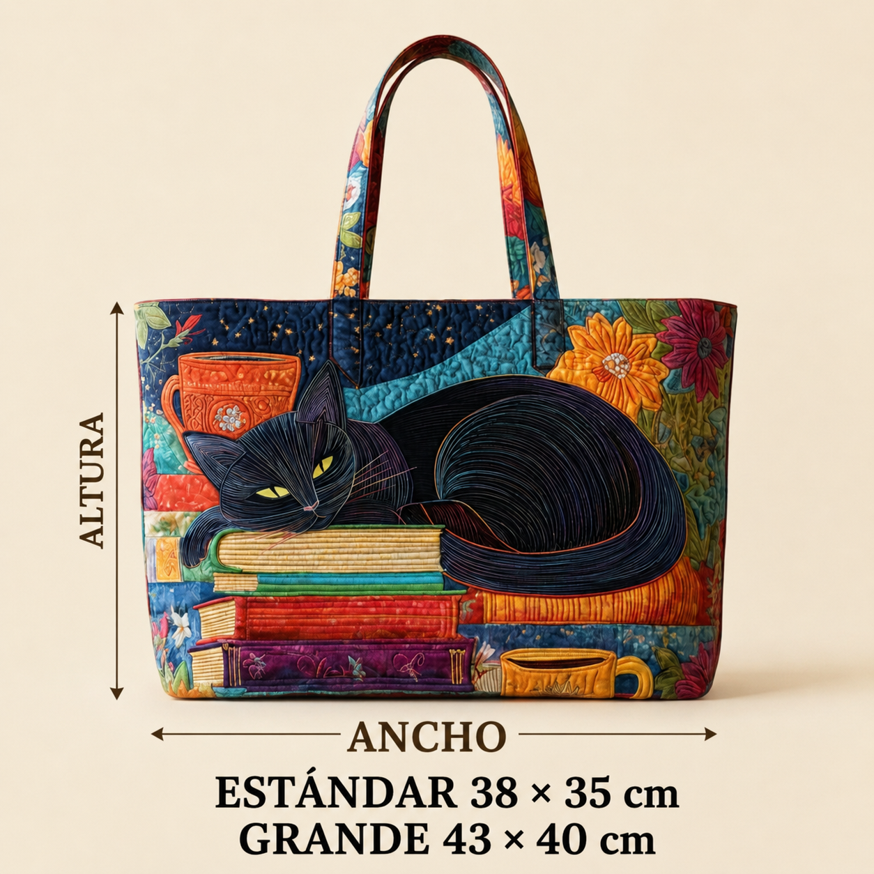 GATO NEGRO, LIBROS Y TAZAS | Dos Tallas