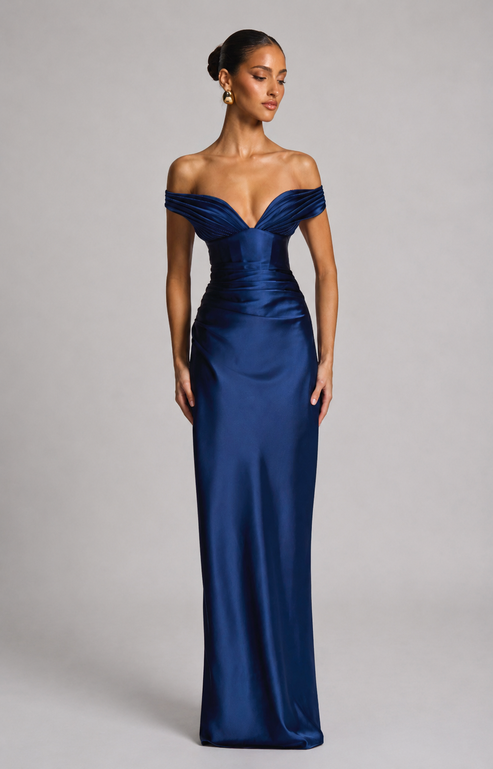 LISA-MARIE | Vestido largo con espalda corsé
