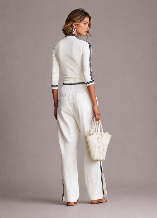GIGI | Conjunto deportivo de dos piezas, pantalón con cuello alto.