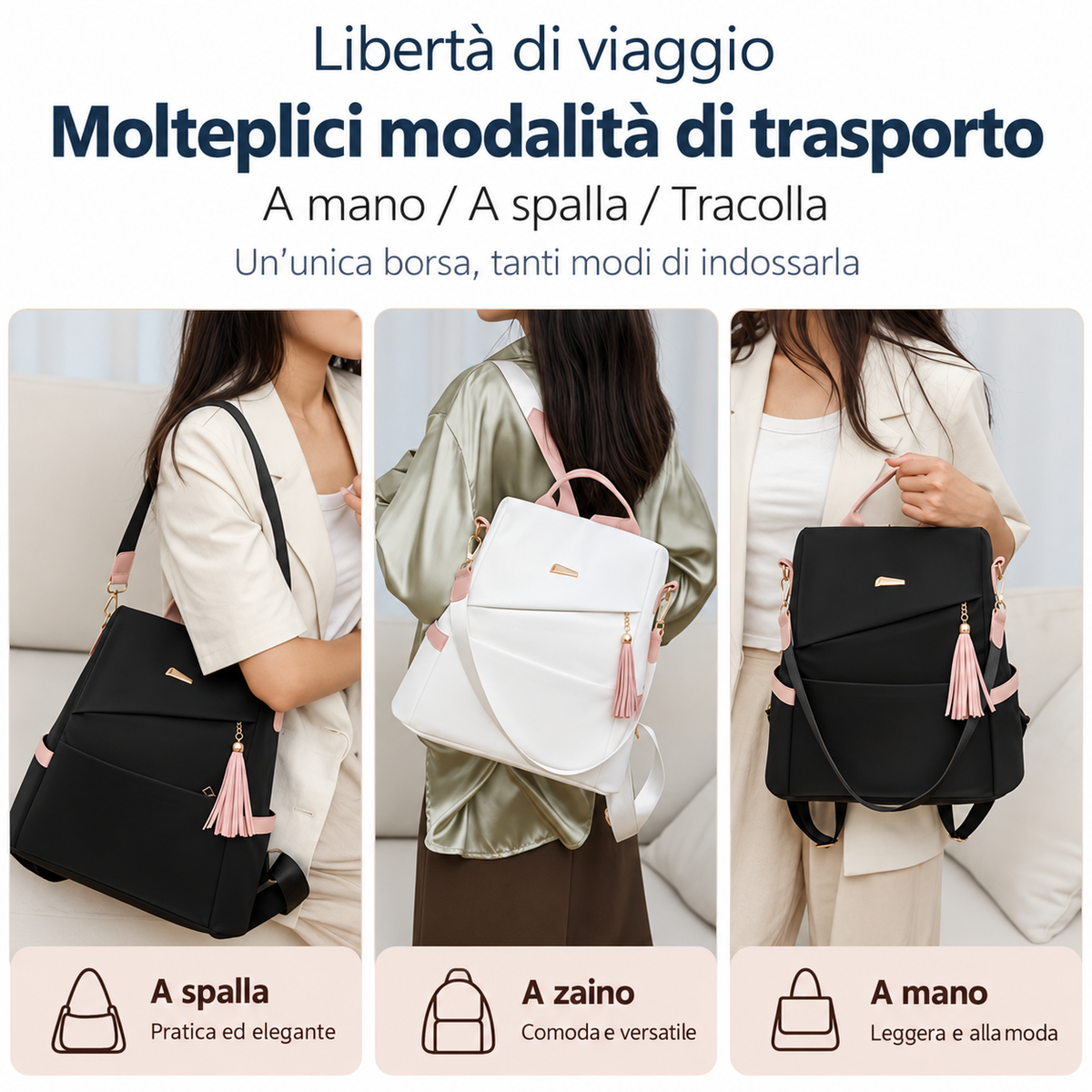 AMBROGIA - Mochila Antirrobo Ligera