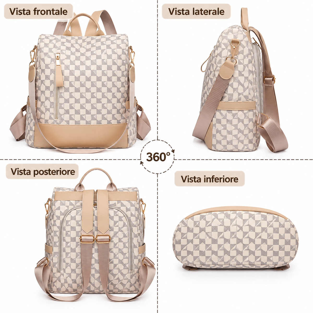 EUFEMIA - Mochila Antirrobo Convertible