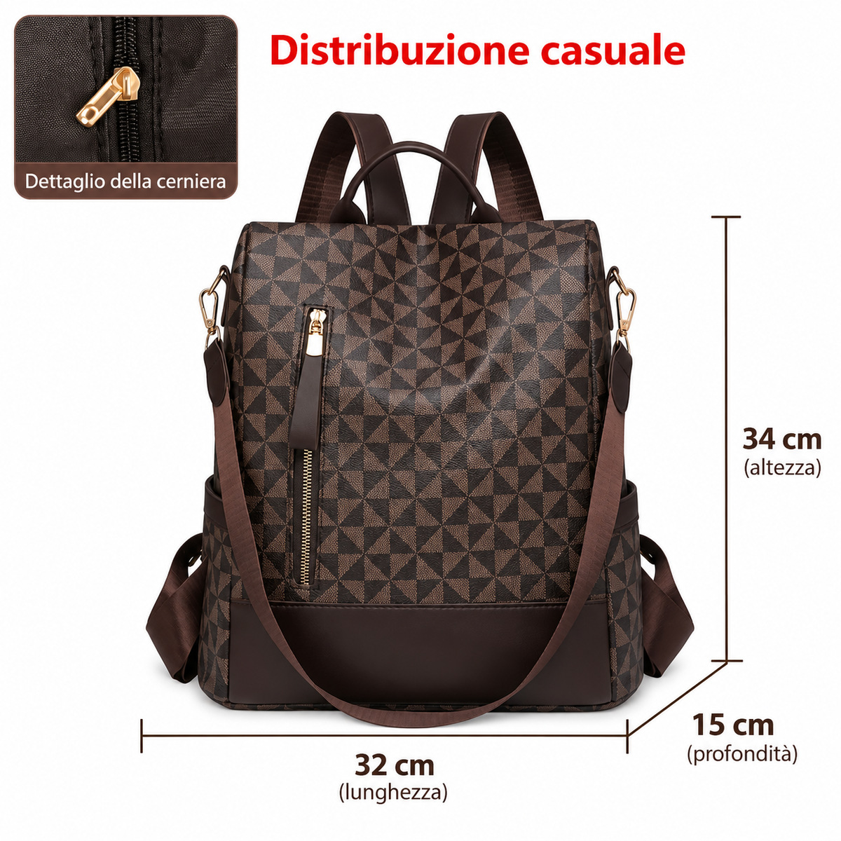 EUFEMIA - Mochila Antirrobo Convertible