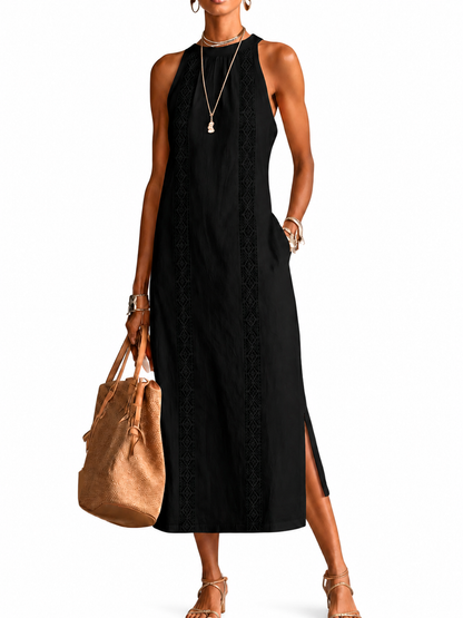 SOFÍA | Vestido midi con cuello chino