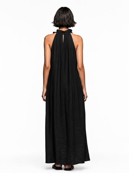LUA | Vestido maxi con bolsillos.