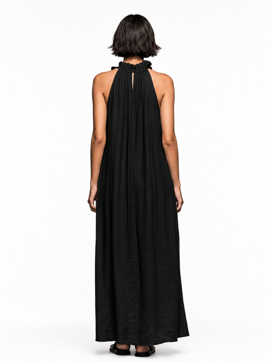 LUA | Vestido maxi con bolsillos.