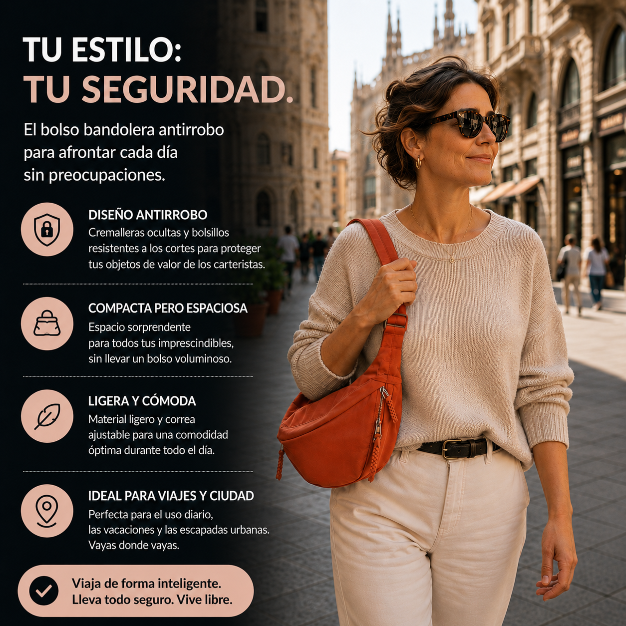 MARGHERITA | Bolso de hombro elegante y sostenible