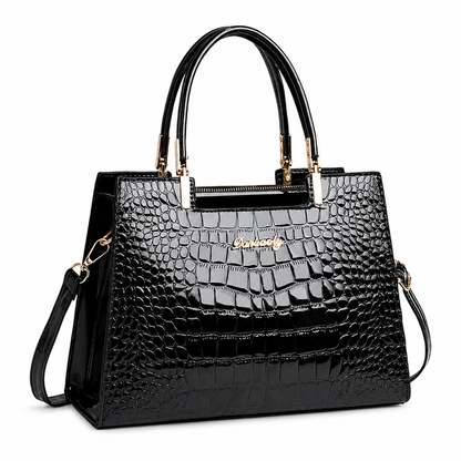 JULIETTE - Bolso brillante con relieve de cocodrilo
