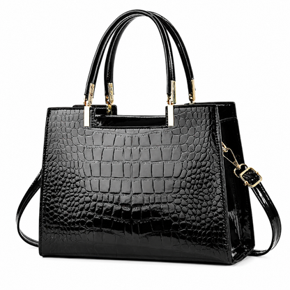 JULIETTE - Bolso brillante con relieve de cocodrilo