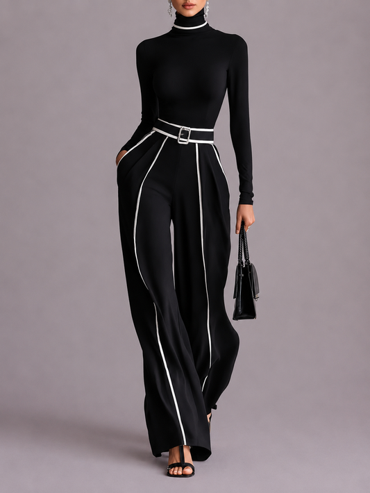 VENA | Conjunto de dos piezas con detalles en contraste