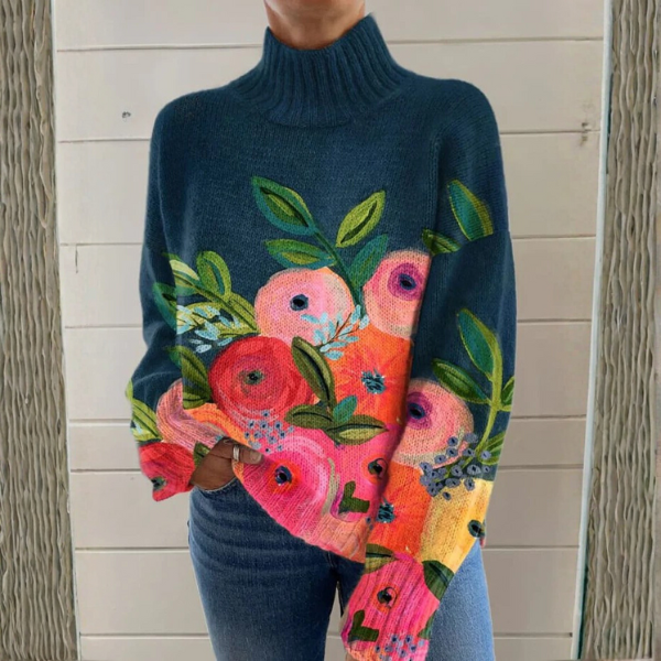 ROSINA - Floral Azul Marino