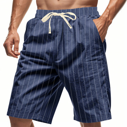 VAREL | Pantalones cortos informales de hombre a rayas