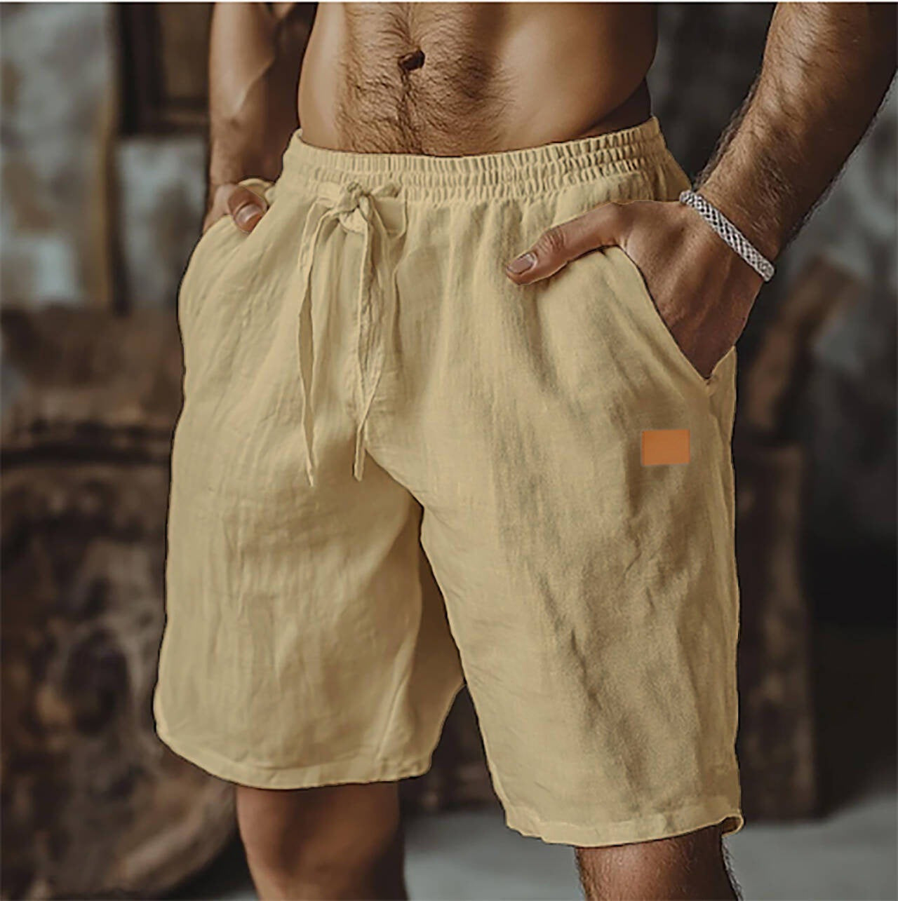 NEUTRAL | Pantalones cortos informales de lino