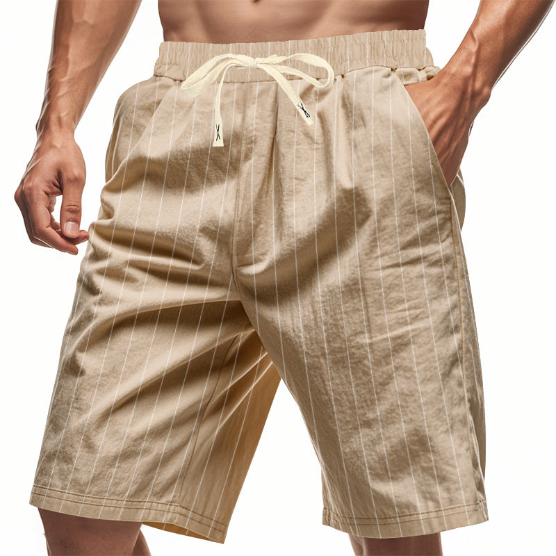 VAREL | Pantalones cortos informales de hombre a rayas