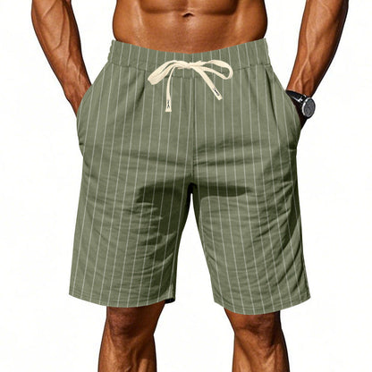 VAREL | Pantalones cortos informales de hombre a rayas