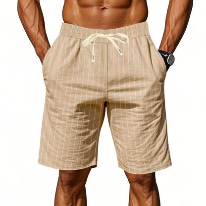 VAREL | Pantalones cortos informales de hombre a rayas
