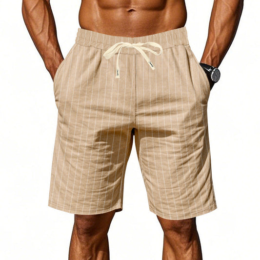 VAREL | Pantalones cortos informales de hombre a rayas