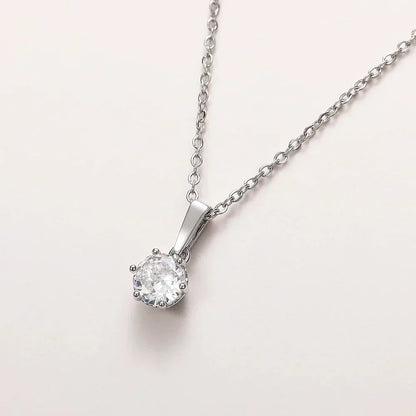 Collier Pendentif Classique en Zirconium
