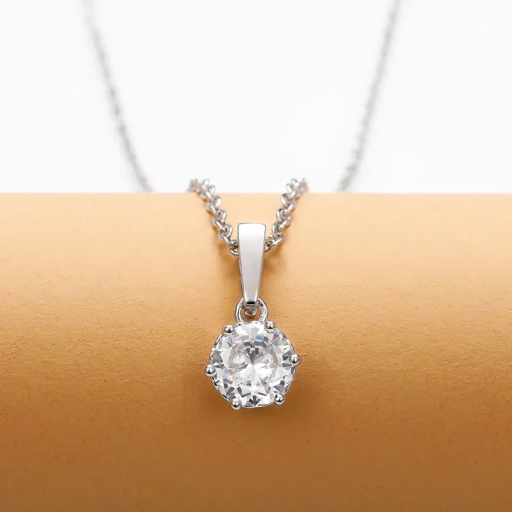 Collier Pendentif Classique en Zirconium